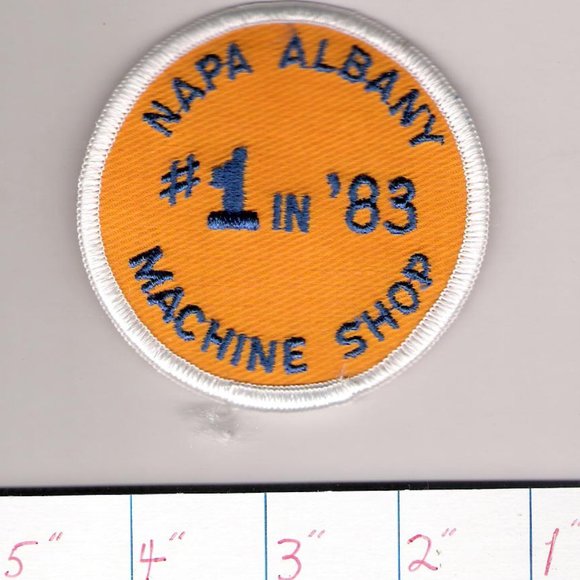 Vintage #1 In 1983 Napa Albany Machine Shop Sew On Patch - Picture 1 of 1